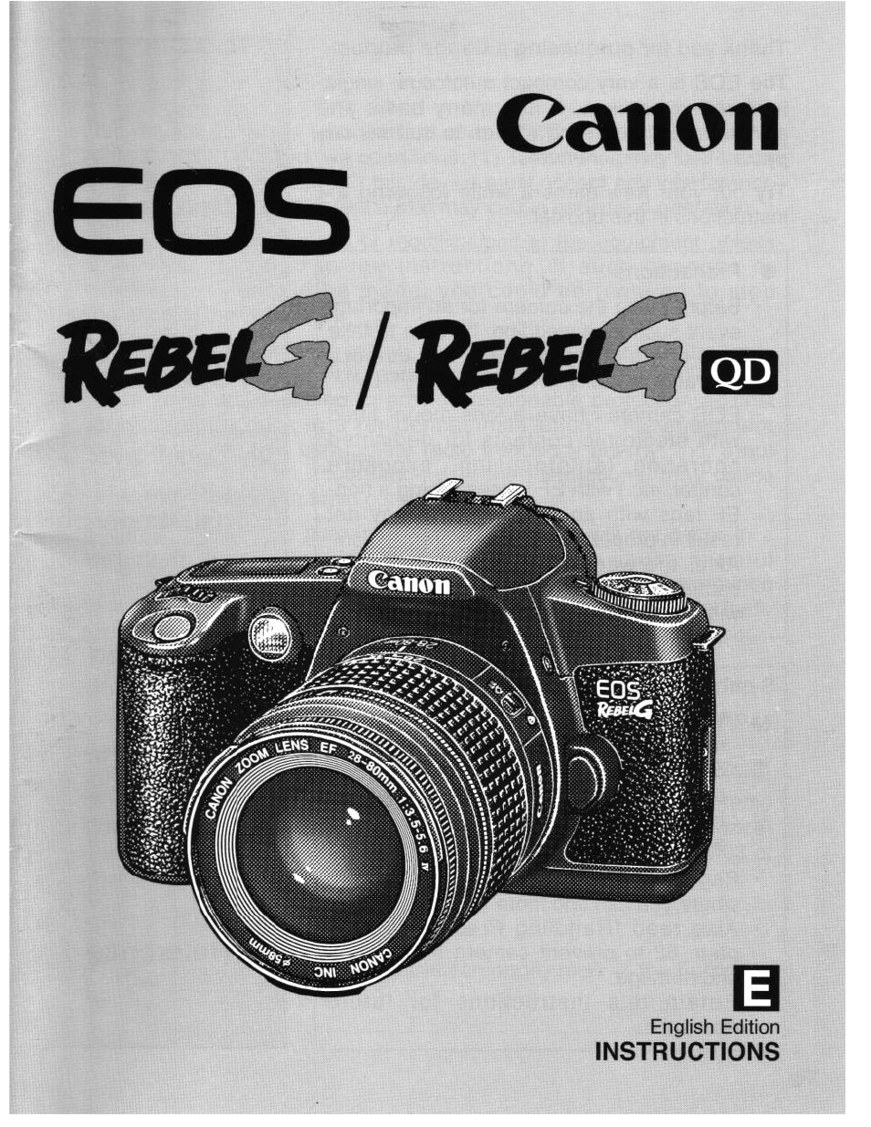 Canon eos rebel g User Manual | 68 pages