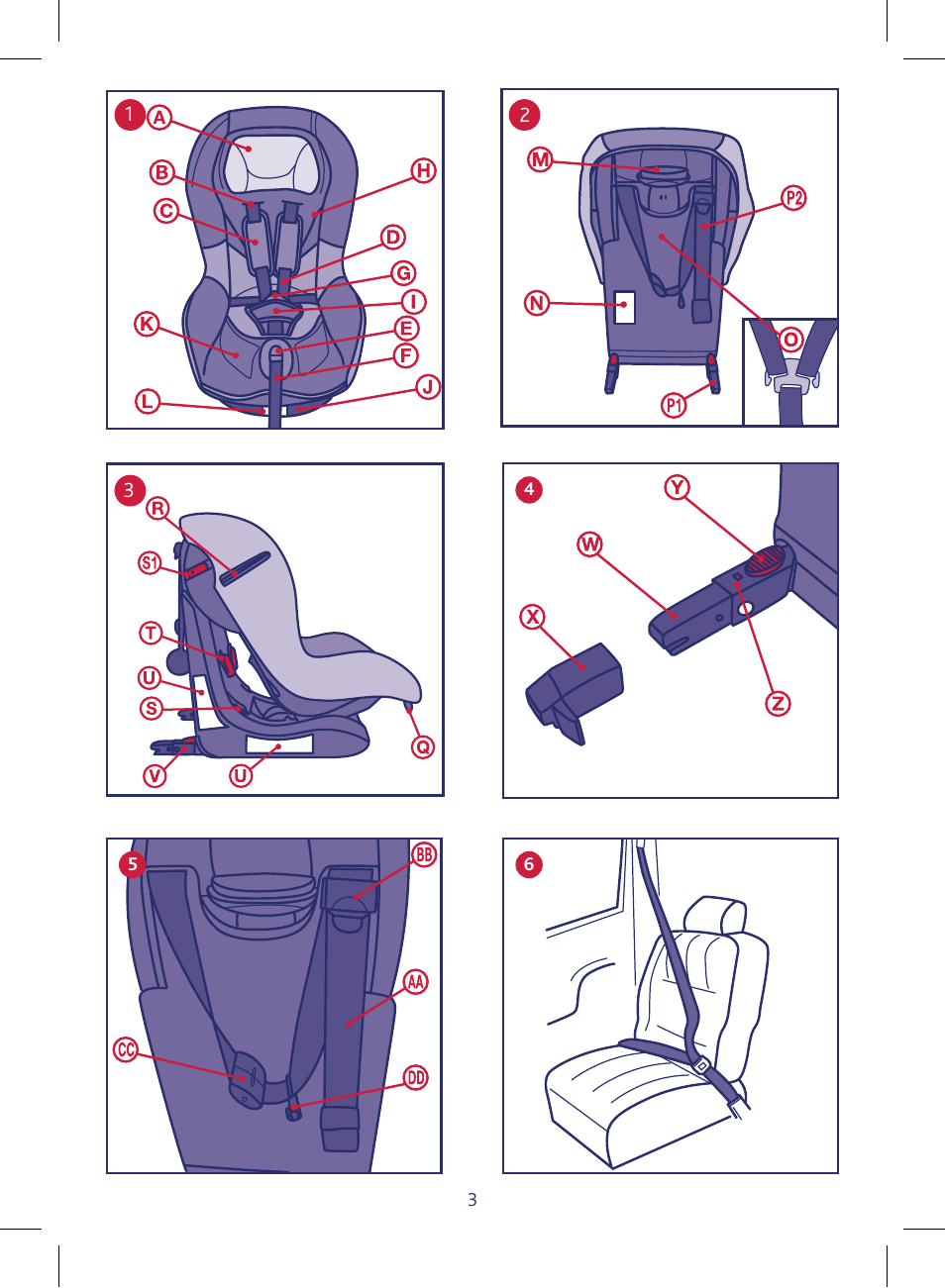 Chicco KeyFit 30 User Manual | Page 3 / 136 | Also for: KEY1 ISOFIX