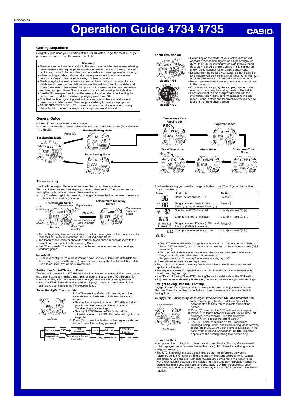 casio 5554 manual