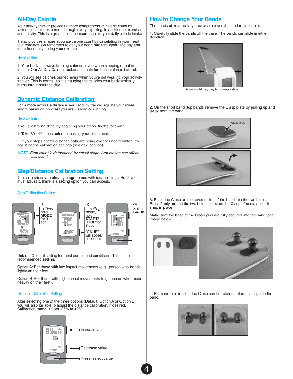 How To Change Your Bands Lifetrak The Core C210 User Manual Page 6 8