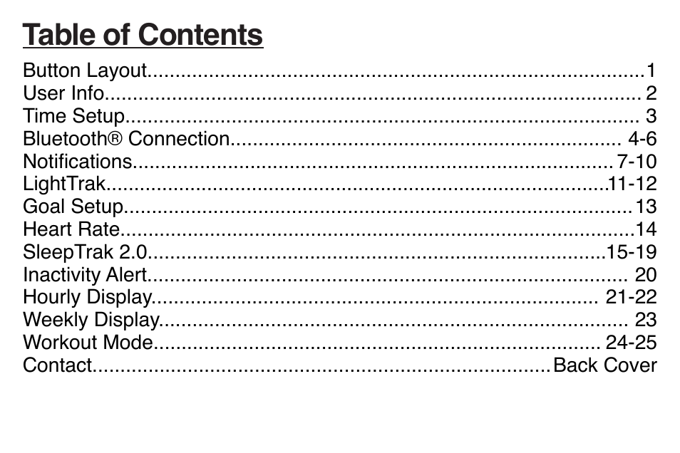 LifeTrak Brite R450 User Manual | Page 3 / 32 | Original mode