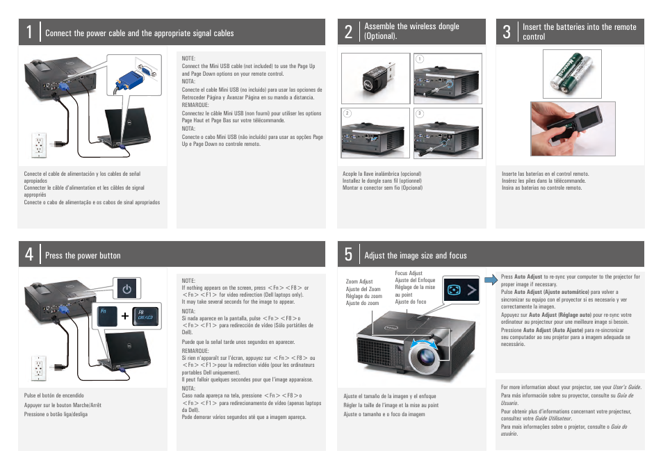 Dell 4220 Projector User Manual | 2 pages