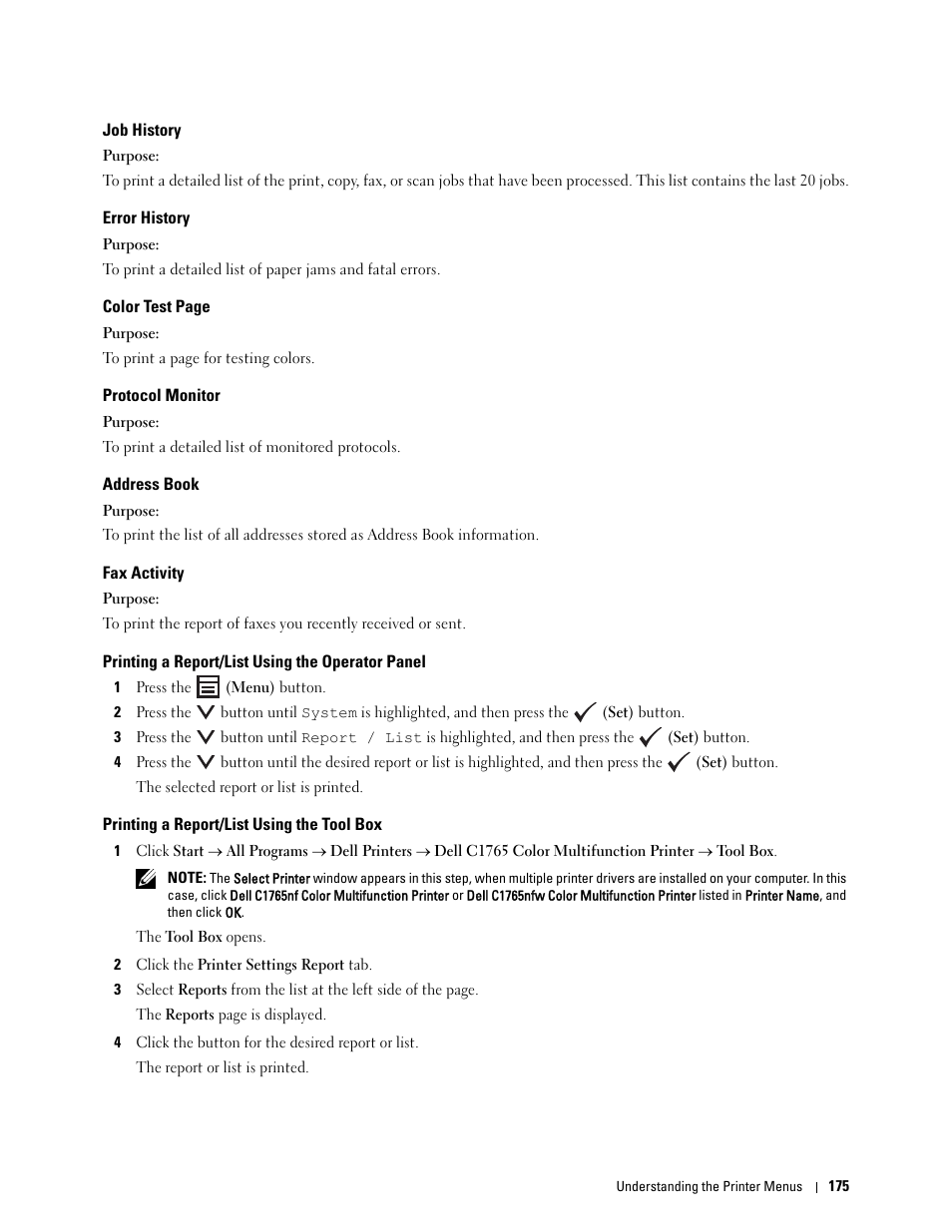 what maual drver will work for dell c1765 nfw color mfp what maual drver will work for dell c1765 nfw color mfp