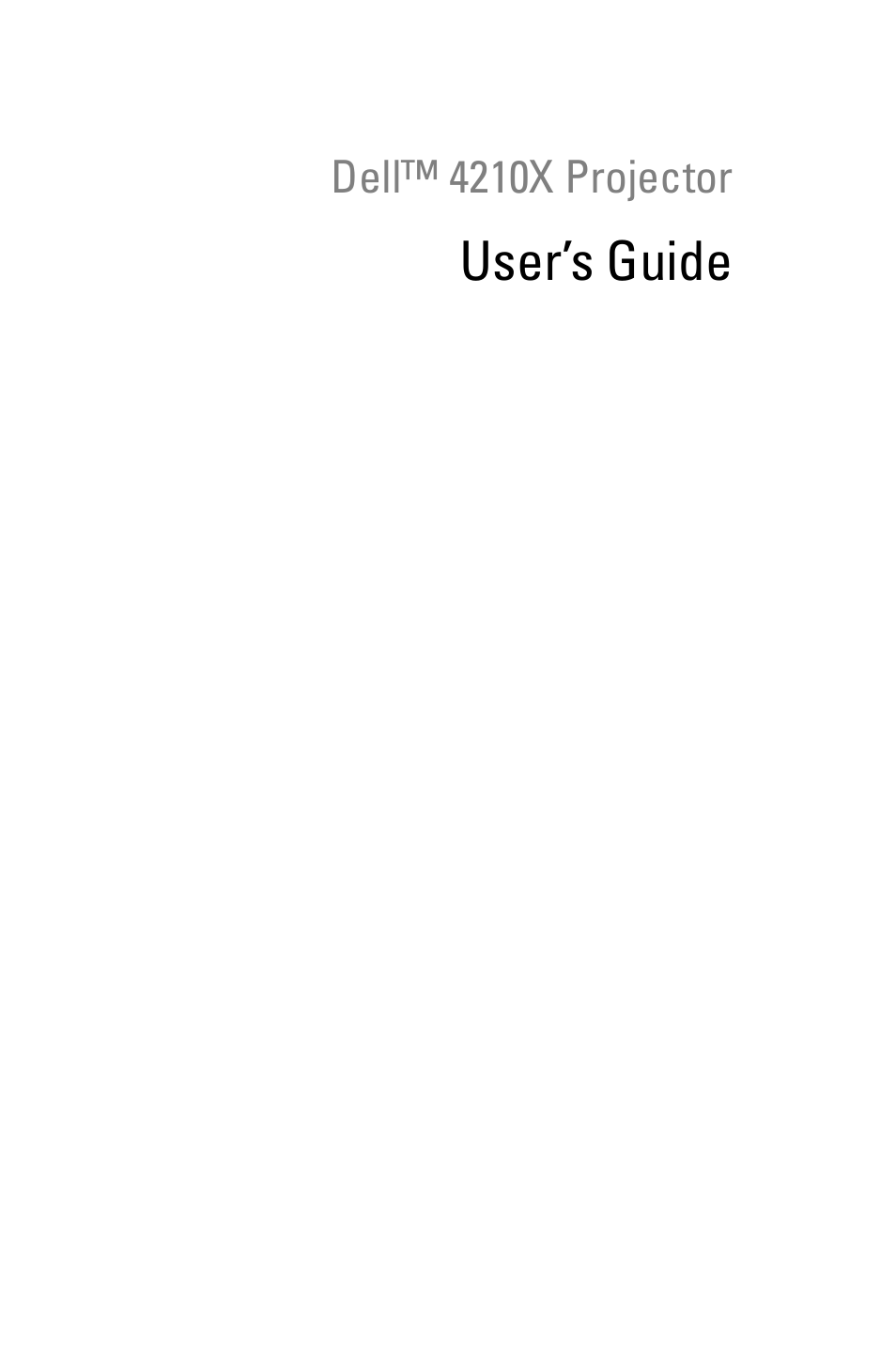 Projector user manual Projector user manual