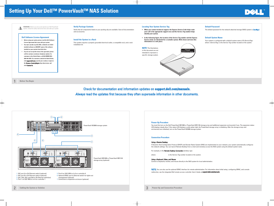 Dell PowerVault NX3000 User Manual | 2 pages