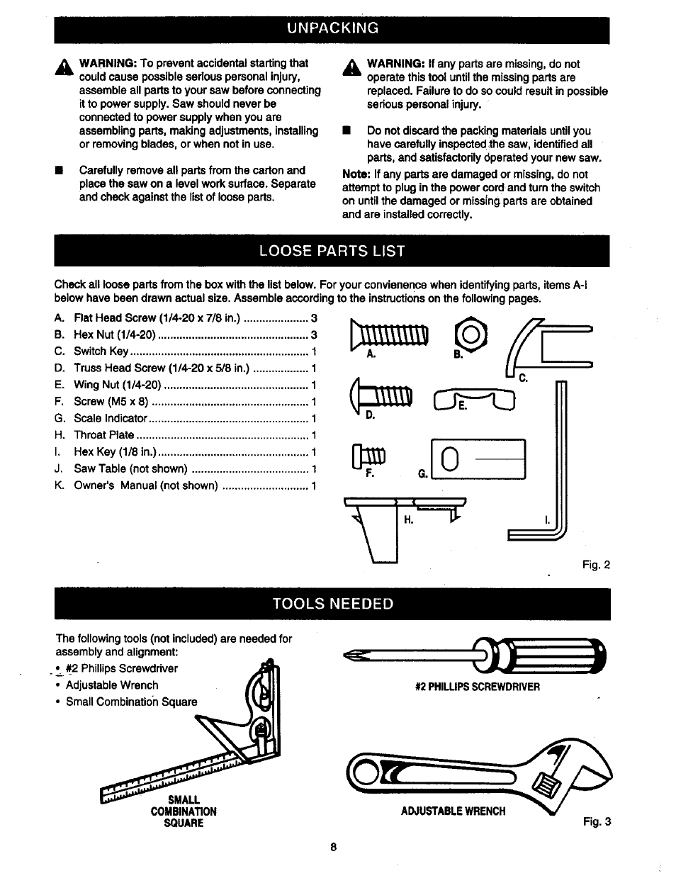 Craftsman 315.214490 User Manual | Page 8 / 32 | Original mode