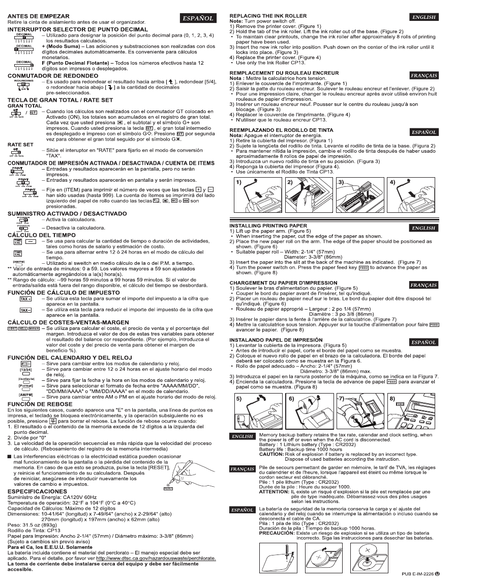 Canon P170-DH User Manual | Page 4 / 4 | Original mode