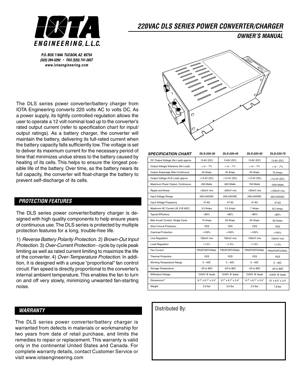 ProgressiveRC DLS-220-27-40 IOTA User Manual pages Also for: DLS-220-55  IOTA, DLS-220-45 IOTA, DLS-220-30 IOTA