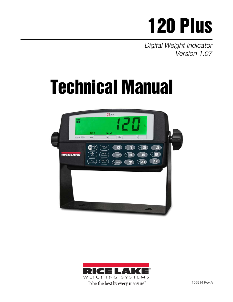 Rice Lake 1 Plus Digital Weight Indicator User Manual 56 Pages Rice Lake 1 Plus Digital Weight Indicator User Manual 56 Pages