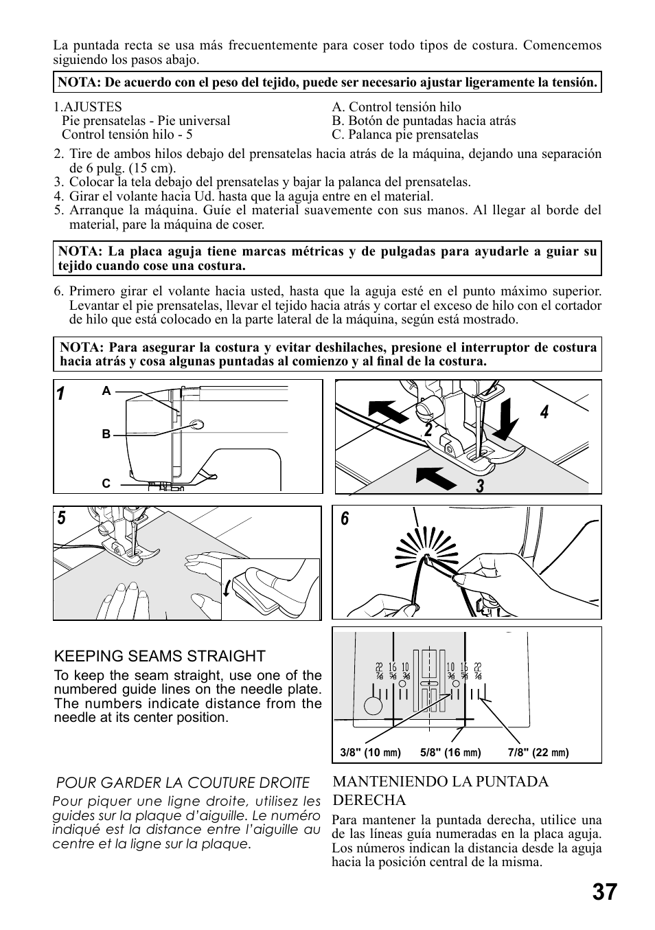 SINGER 6199 User Manual | Page 39 / 64 | Original mode | Also for: 6180