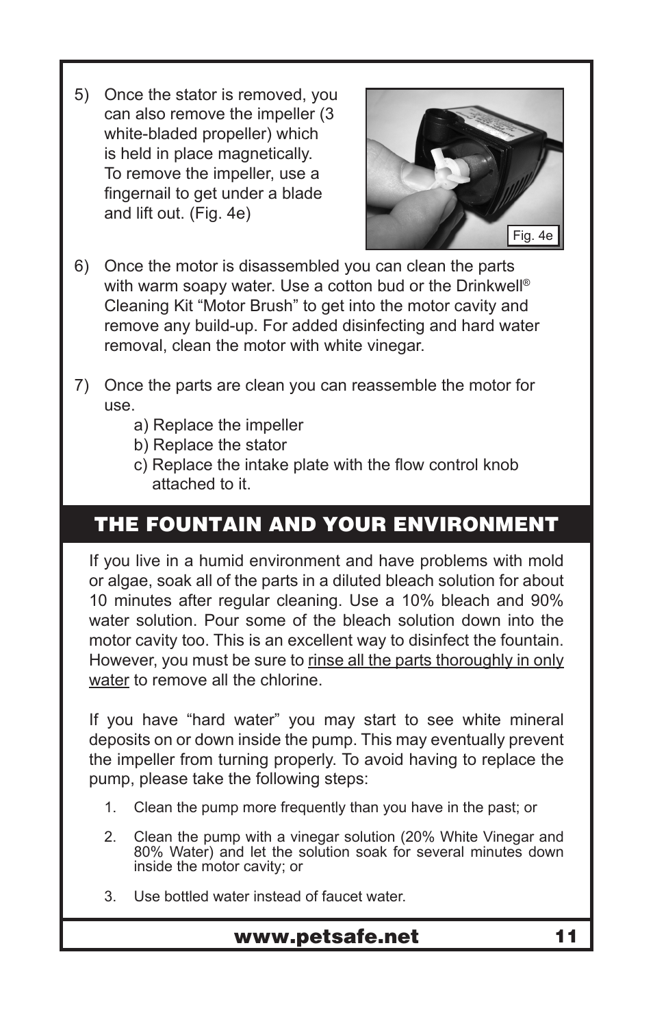 The fountain and your environment | Petsafe Drinkwell® Platinum Pet