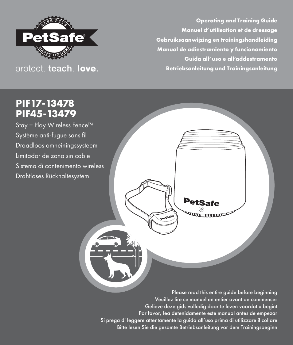 Petsafe Stay+Play Wireless Fence PIF17-13478 User Manual | 160 pages | Also for: Wireless Fence