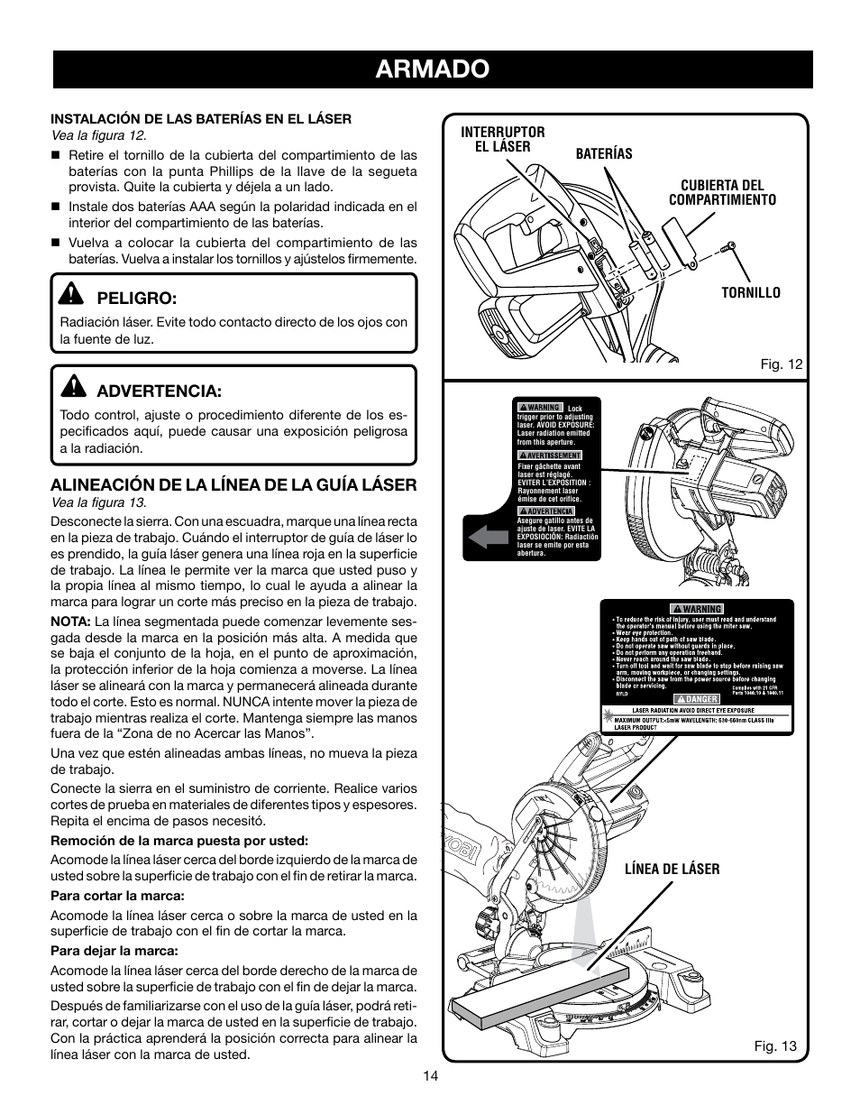 Ryobi TS1143L User Manual 