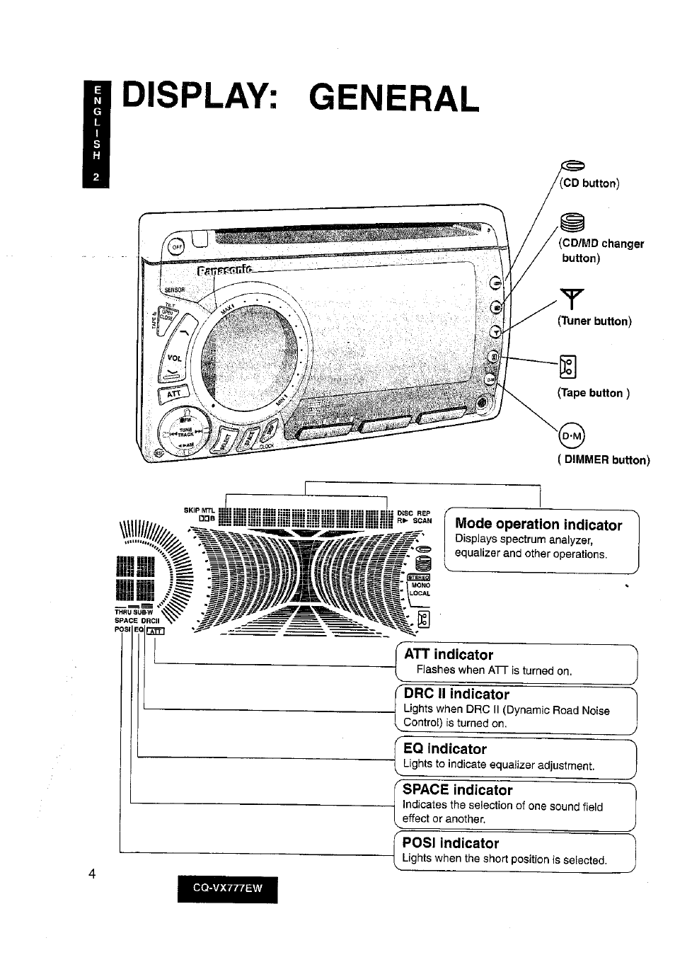 Схема подключения panasonic cq rx102w