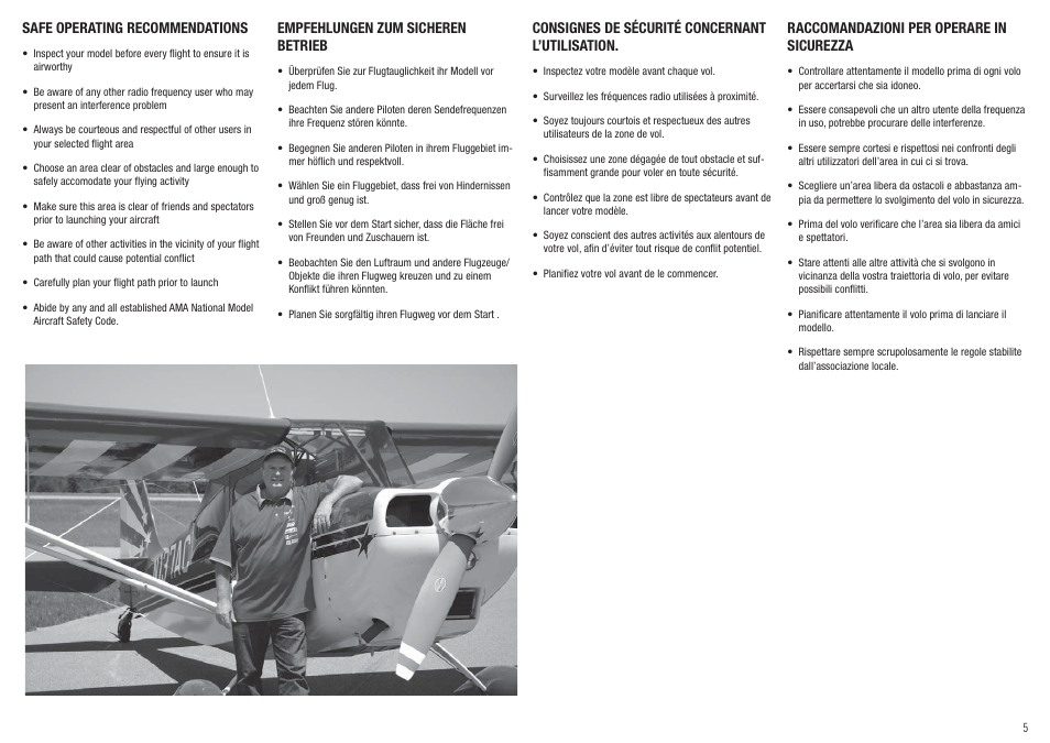 Hangar 9 Super Decathlon 100cc Arf User Manual Page 5 94 Original Mode