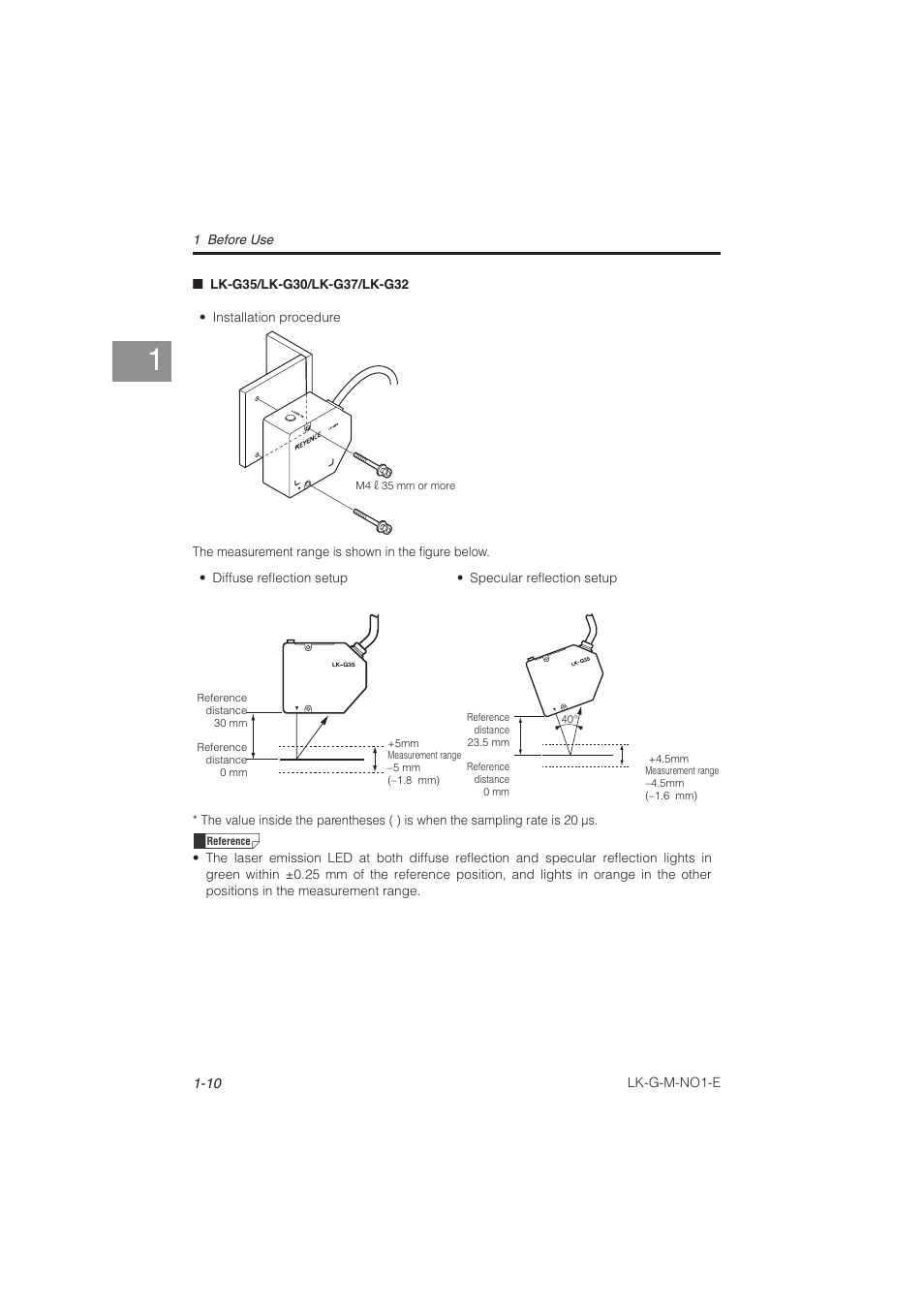 KEYENCE LK-G Series User Manual | Page 30 / 198 | Original mode