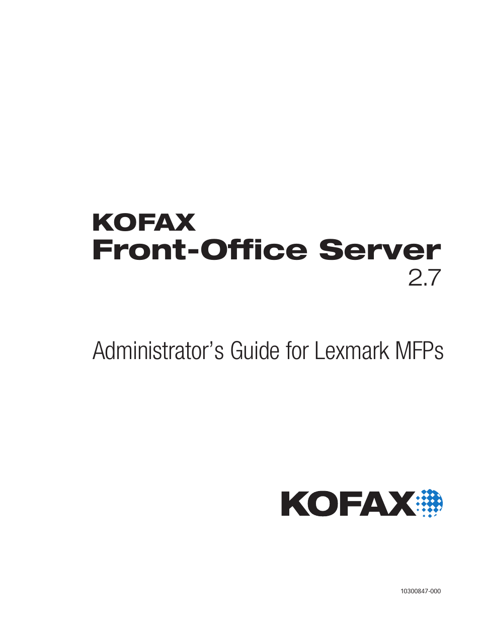Kofax Document Exchange Server 2.5 User Manual | 18 pages