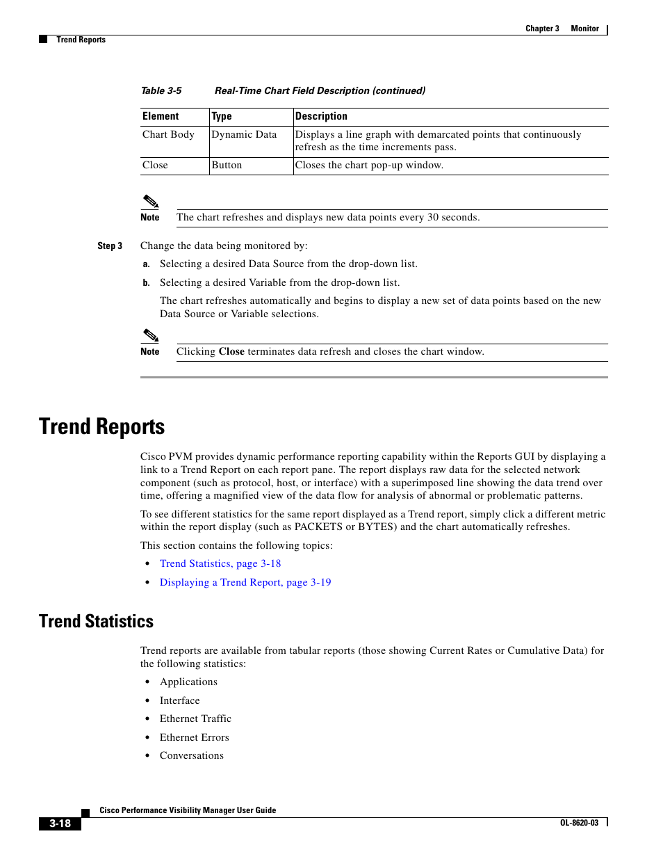 Trend reports, Trend statistics | Cisco OL-8620-03 User Manual | Page 18 / 22