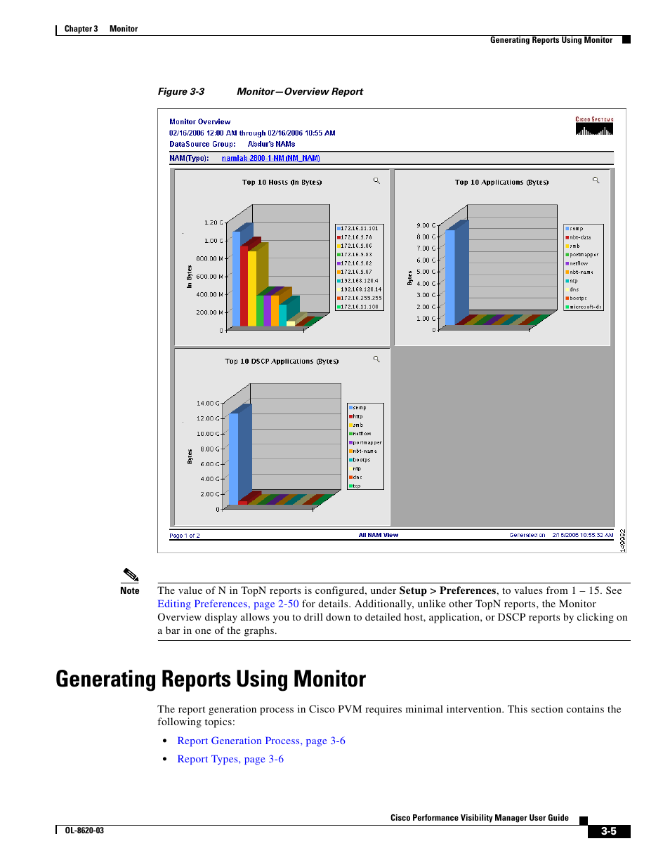 Generating reports using monitor | Cisco OL-8620-03 User Manual | Page 5 / 22