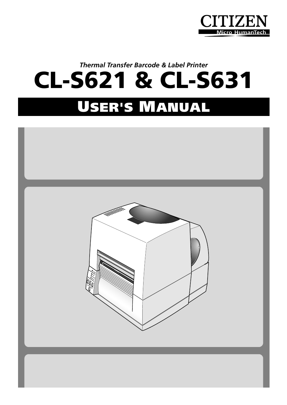CITIZEN CL-S631 Manual | 66 pages for: