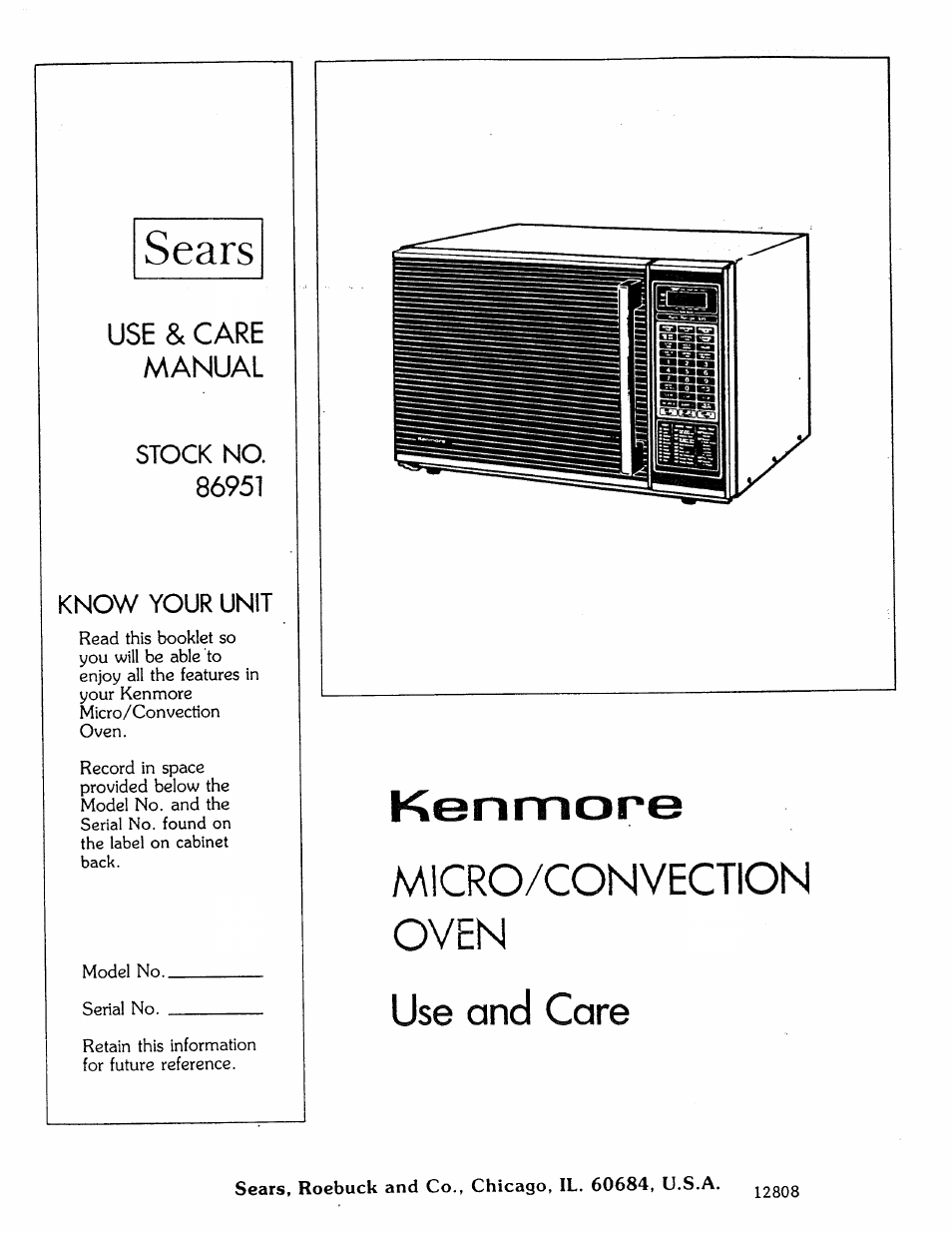 Kenmore Microwave Oven User Manual | 60 pages | Original mode