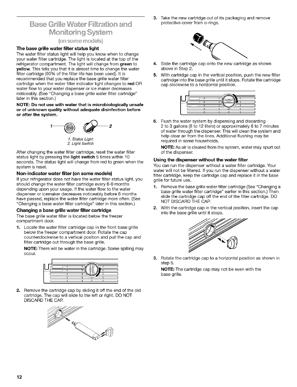 kenmore coldspot 106 water filter how to change