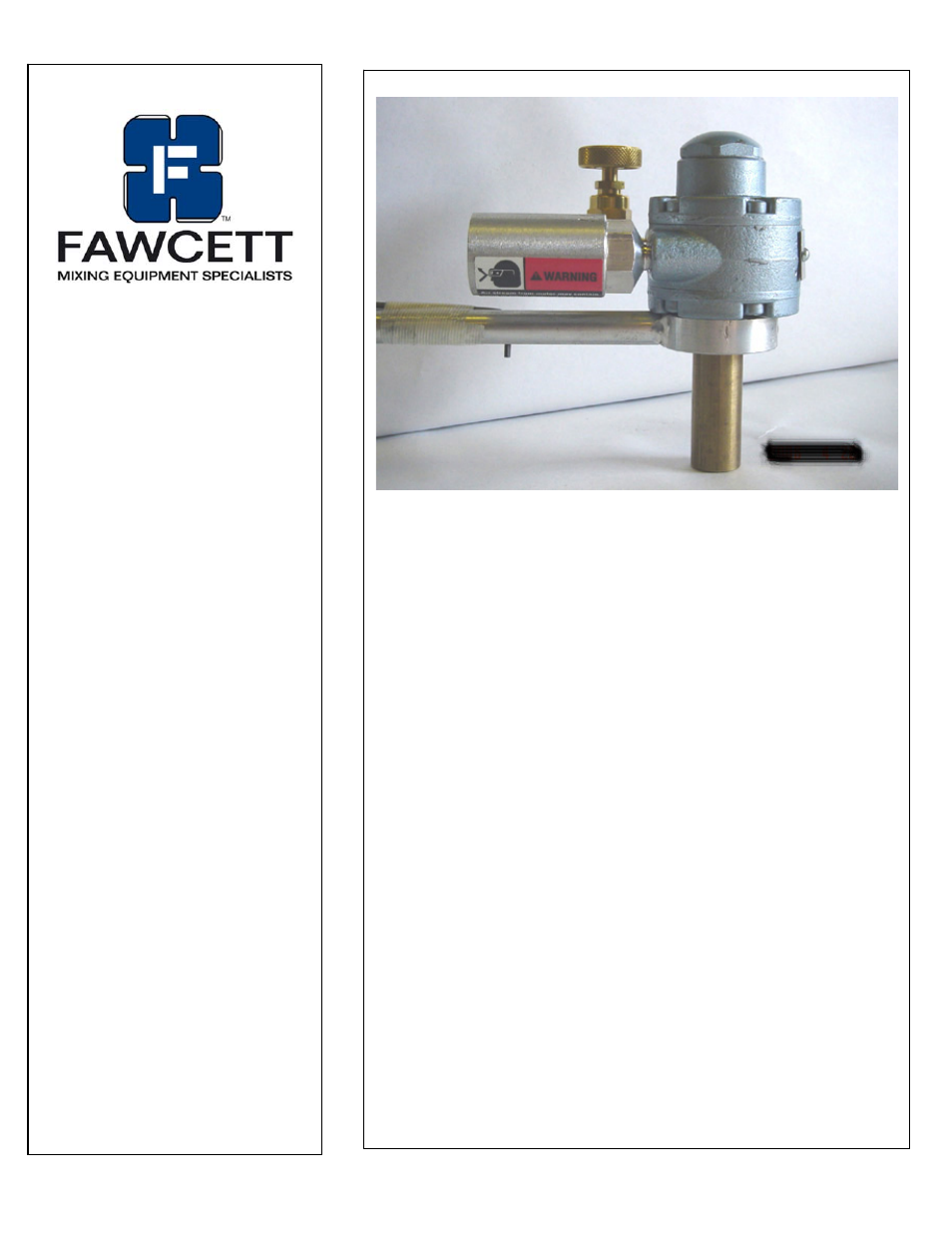 Fawcett 101 Series Powerhead User Manual | 8 pages