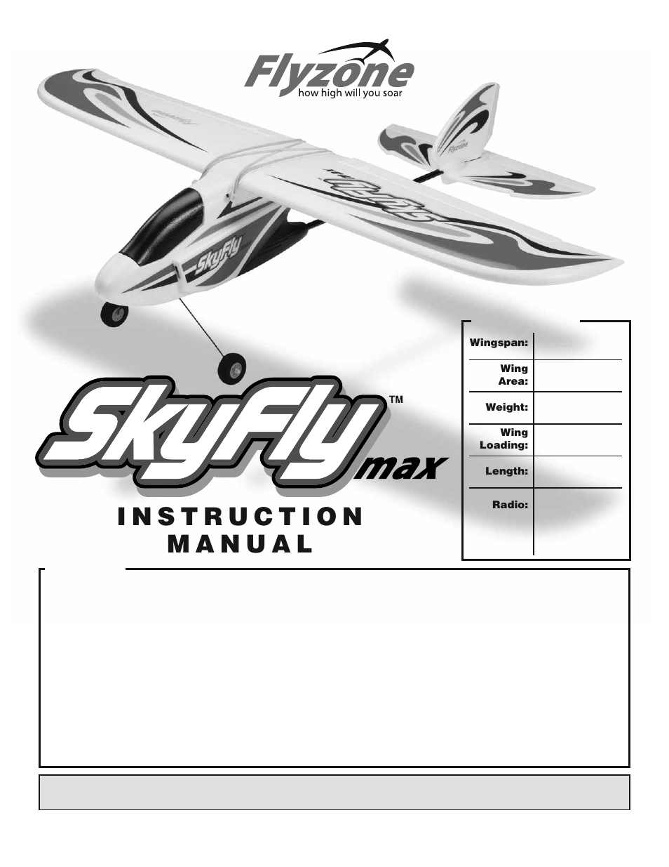 Flyzone HCAA2511 User Manual | 20 pages