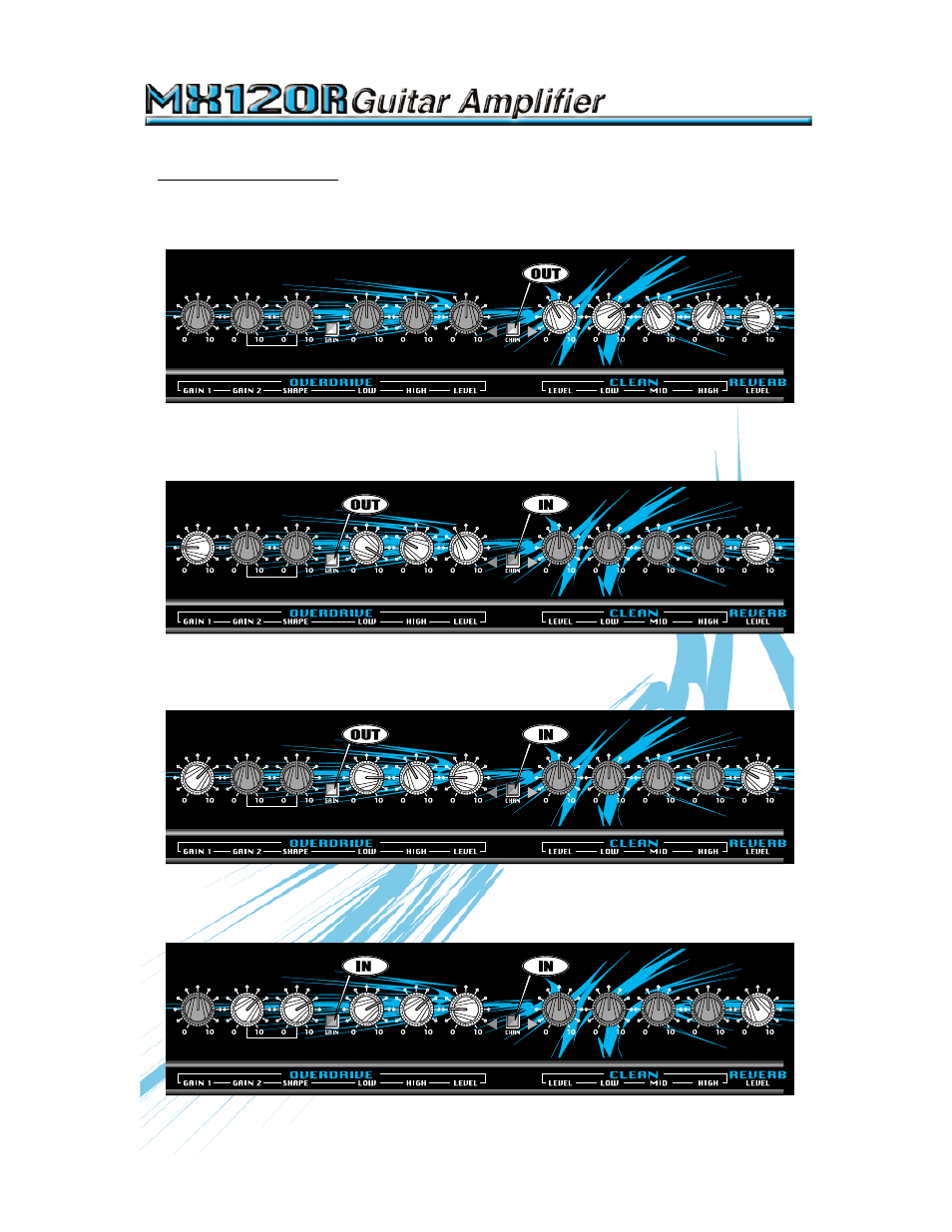 Crate Amplifiers MX120R User Manual | Page 6 / 8 | Original mode