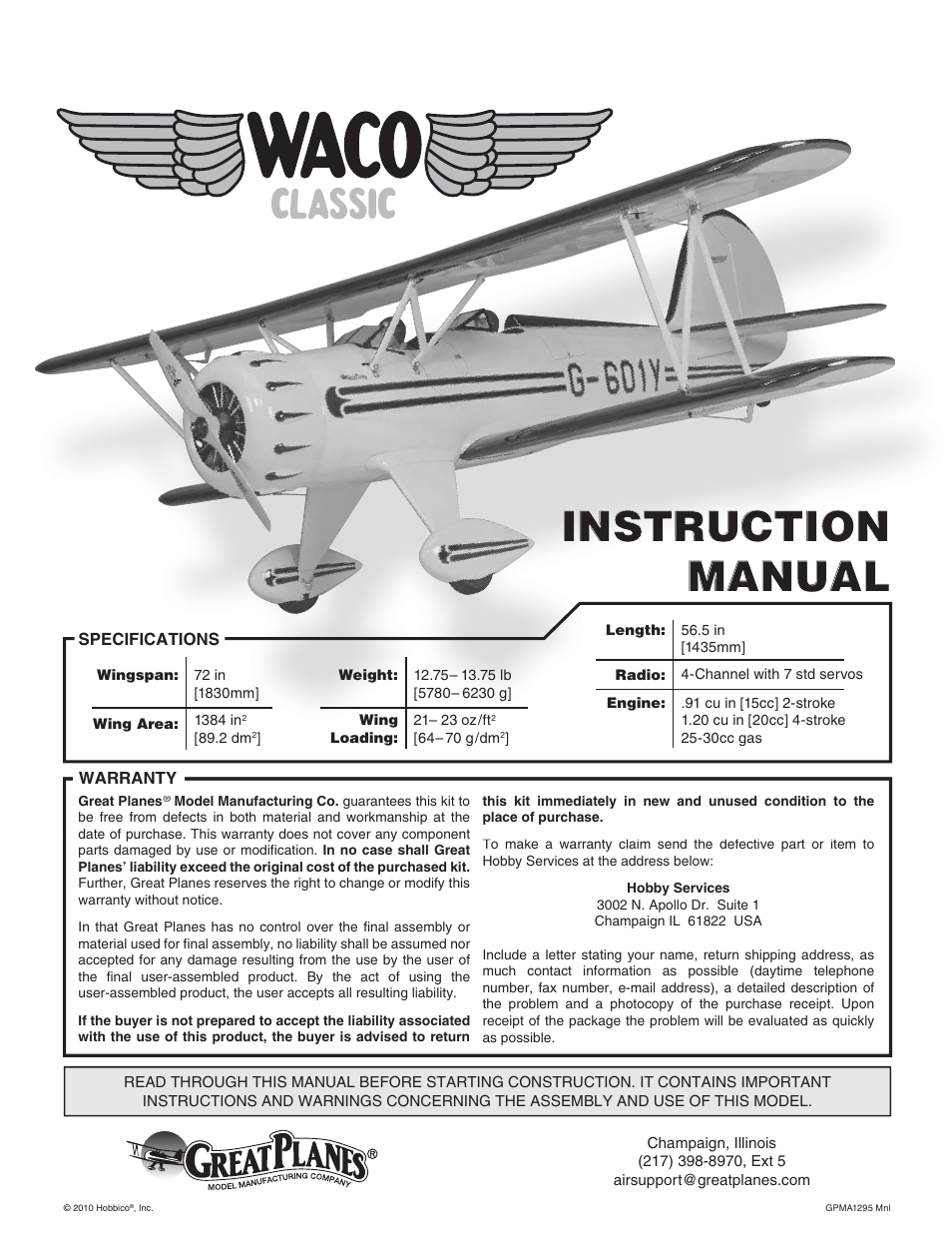 great planes waco