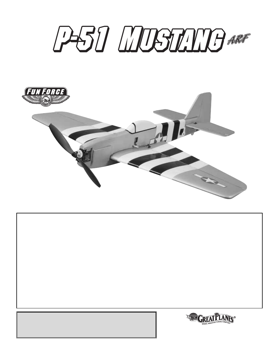 Great Planes P51 Mustang Fun Force EP ARF GPMA1192 User Manual 20