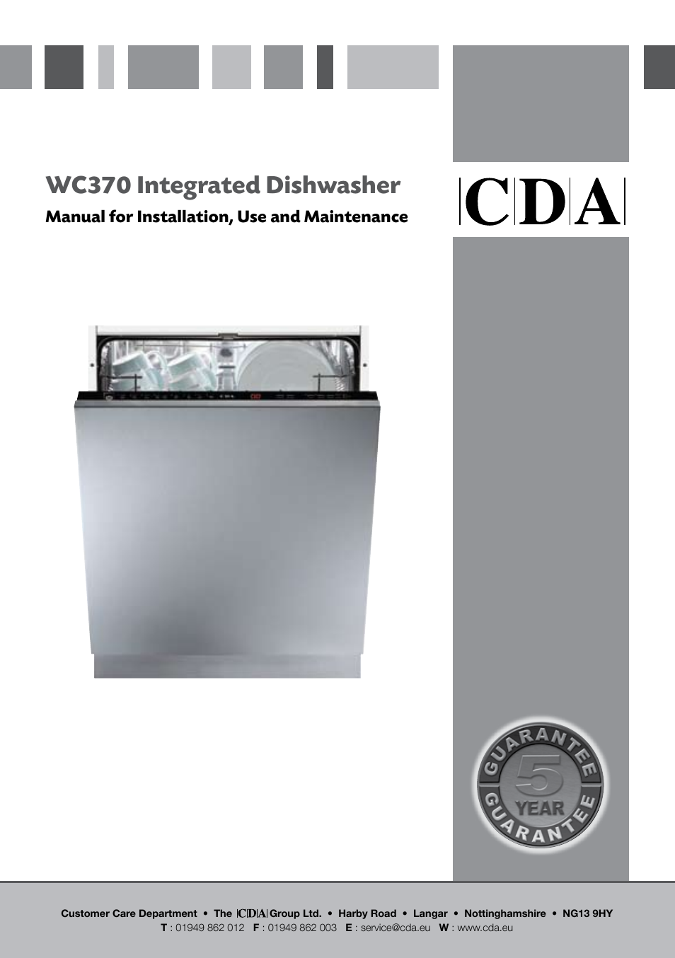 cda wc370 dishwasher