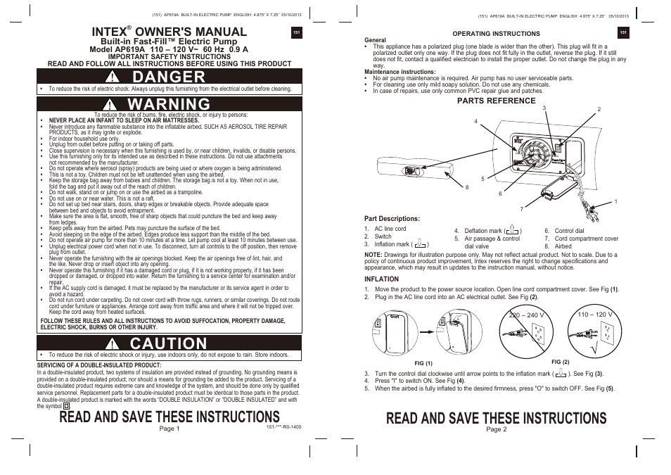 intex double quick iii instructions