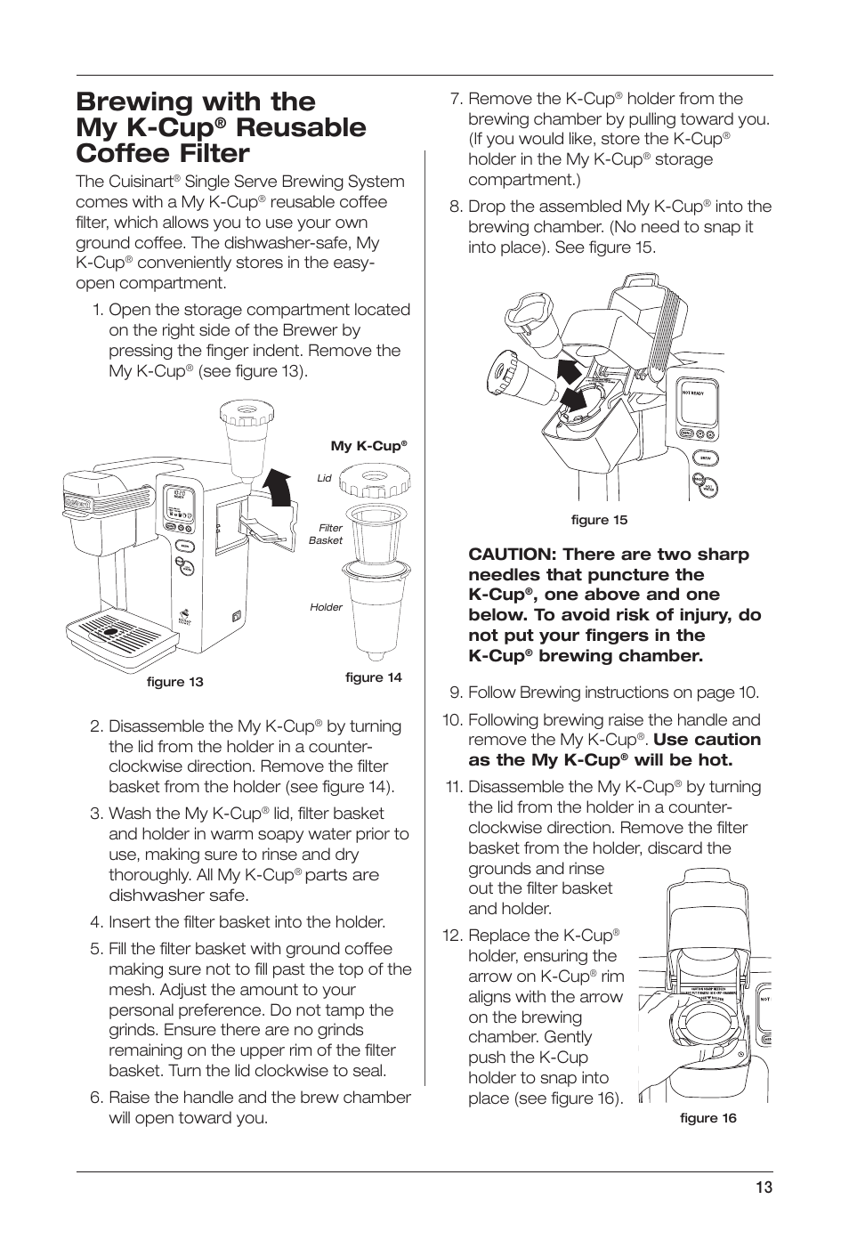 remove k cup holder