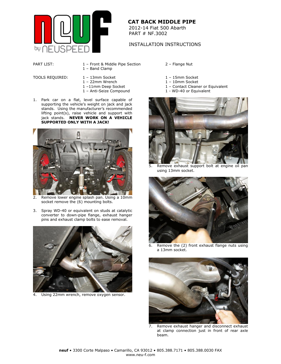 Neu-F NF.3001 User Manual | 2 pages