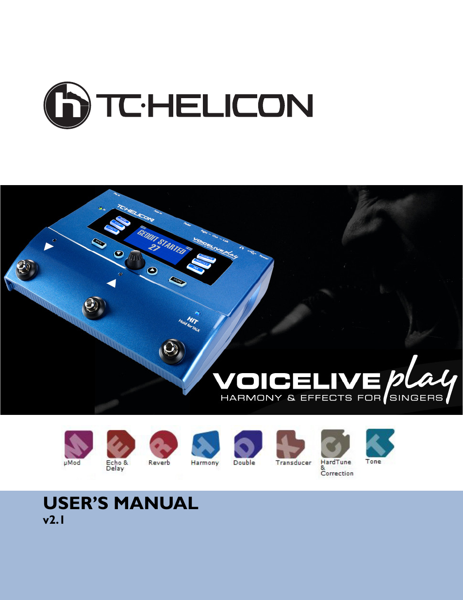 Tc Helicon Voicelive Play Details Manual User Manual 32 Pages