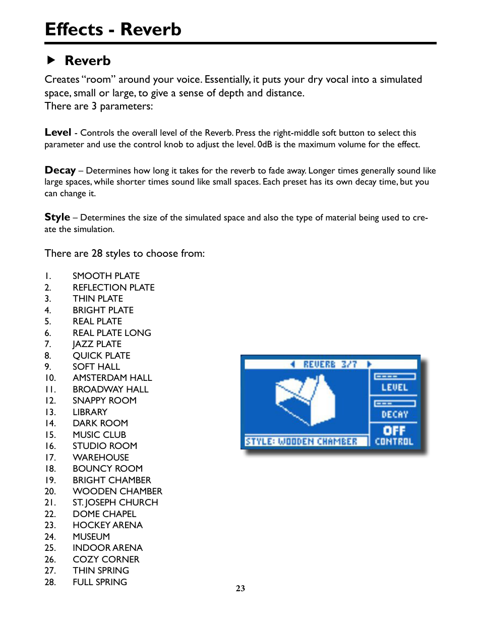 Effects Reverb F Reverb Tc Helicon Voicelive Play Details Manual User Manual Page 23 32 Effects Reverb F Reverb Tc Helicon Voicelive Play Details Manual User Manual Page 23 32