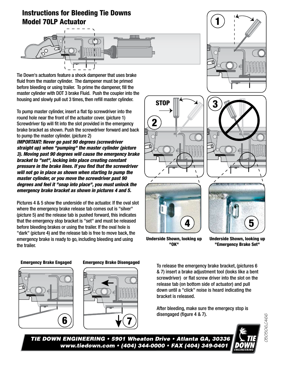 Tie Down 70lp User Manual Page 8 8 Original Mode