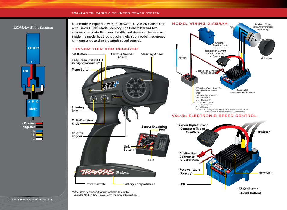 traxxas slash receiver wiring