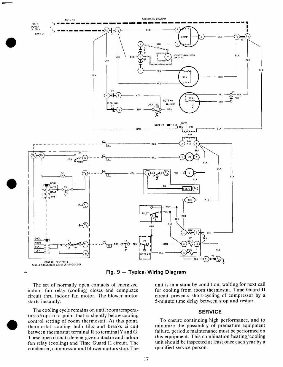 Service | Carrier 48GH User Manual | Page 17 / 22 | Original mode