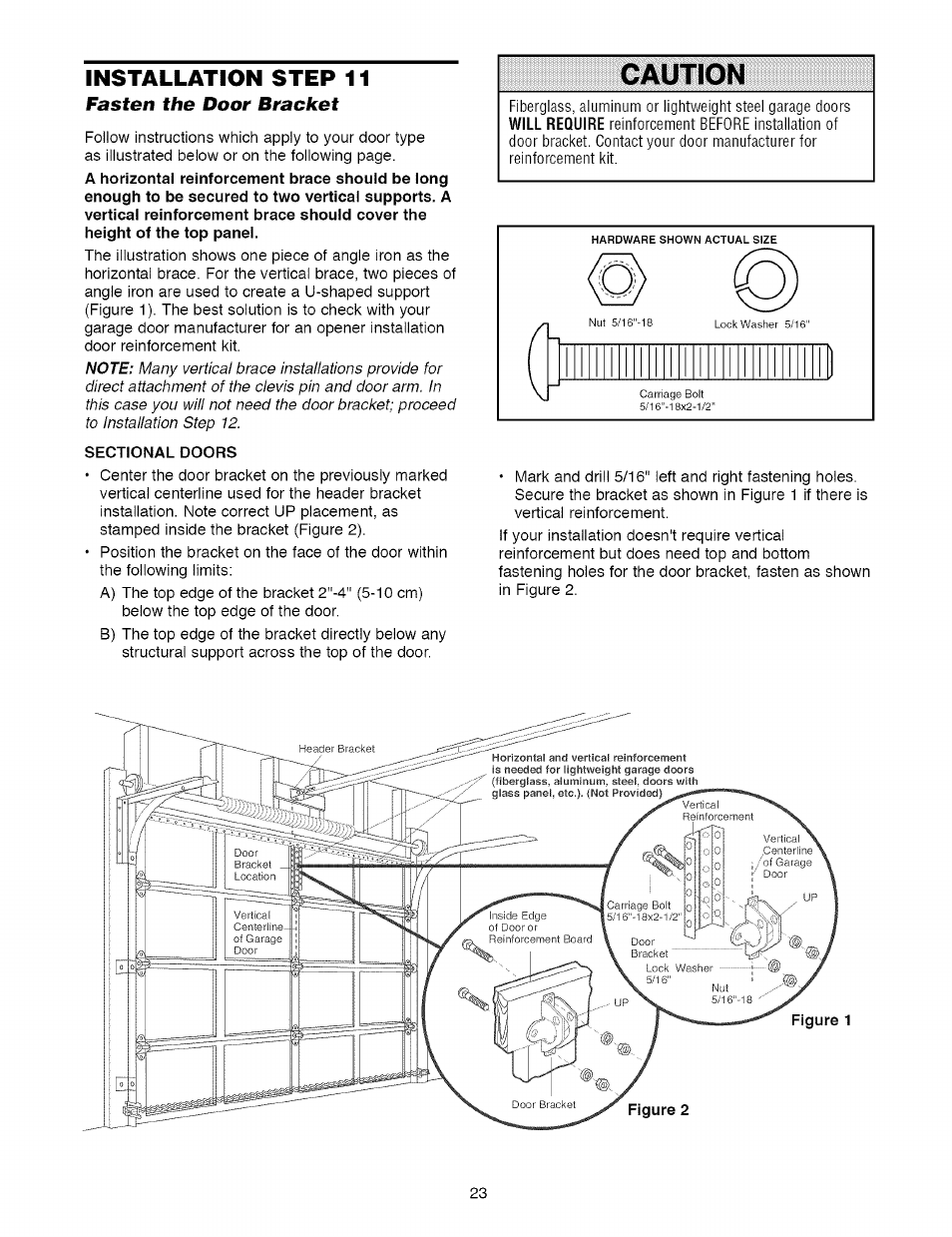 Craftsman 1/2 h.p. manual