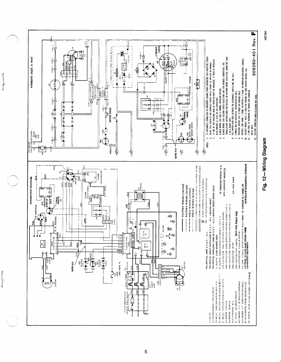 1 kukm), Fig. 12—wiring diagram | Carrier 58DHL User Manual | Page 5 / 10 Carrier HVAC Wiring Diagrams Manuals Directory