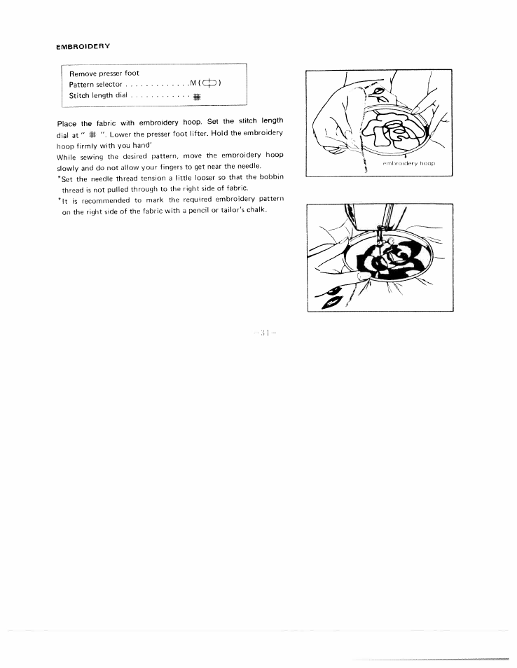 SINGER W1422 User Manual | Page 35 / 42