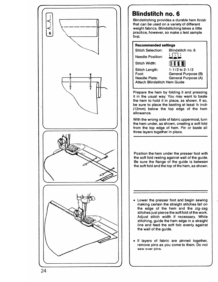 Blindstitch no. 6, I l l s | SINGER 6217 User Manual | Page 26 / 48