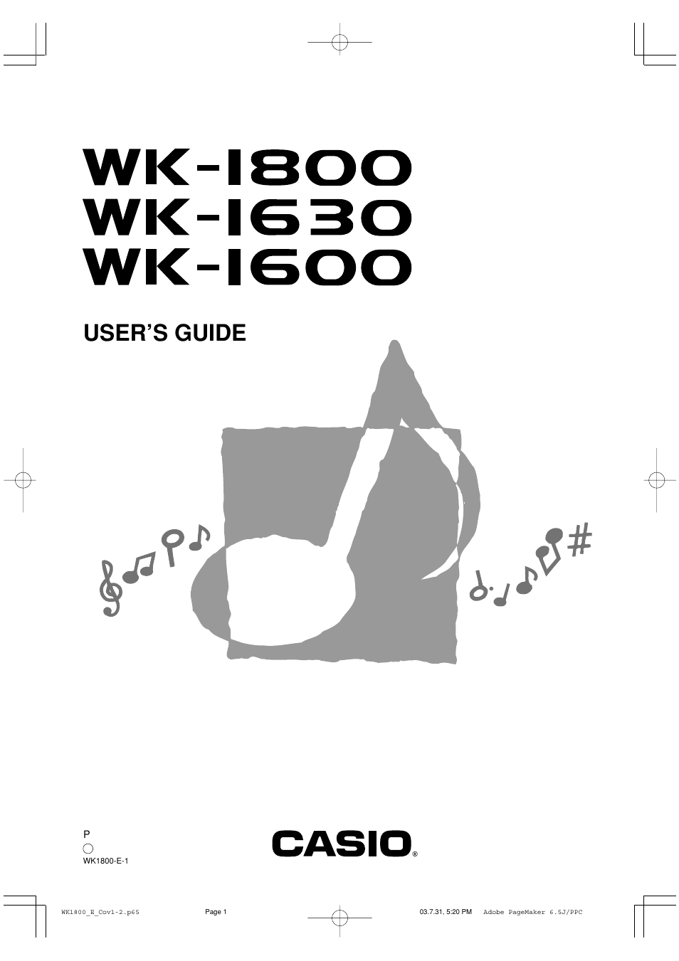 Casio WK1630 User Manual | 96 pages | Original mode | Also for: WK1600