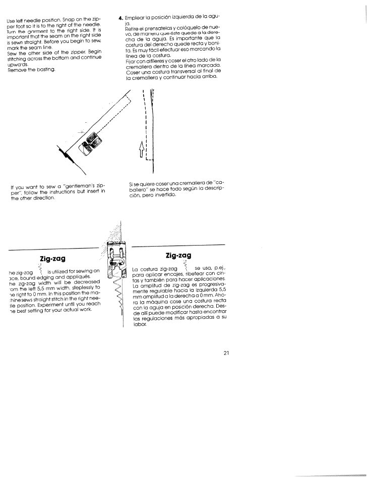 Zig-zag | SINGER W5839 User Manual | Page 19 / 30