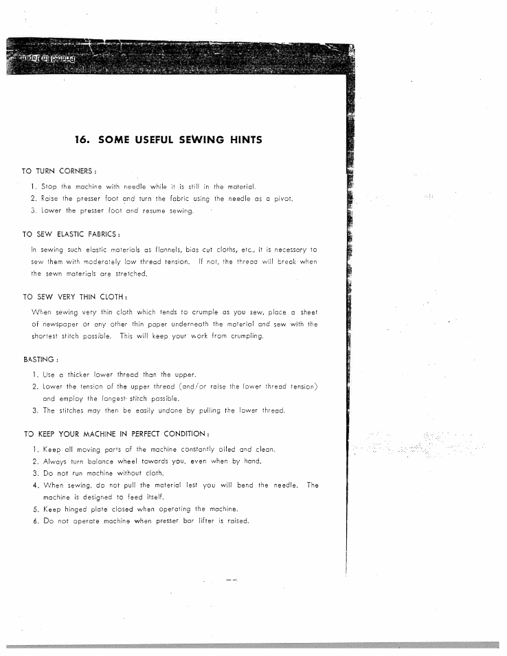 SINGER W150 FL User Manual | Page 21 / 24