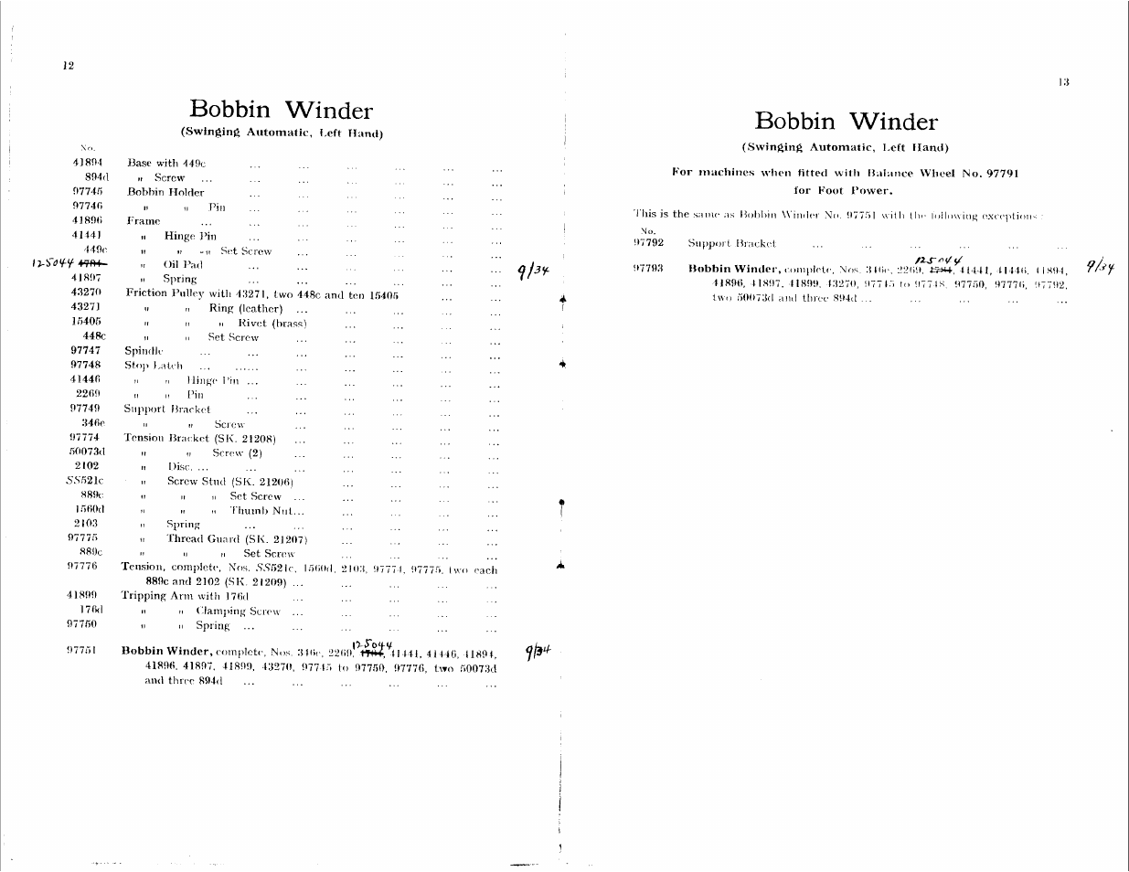 Bobbin winder | SINGER 132K4 User Manual | Page 8 / 9