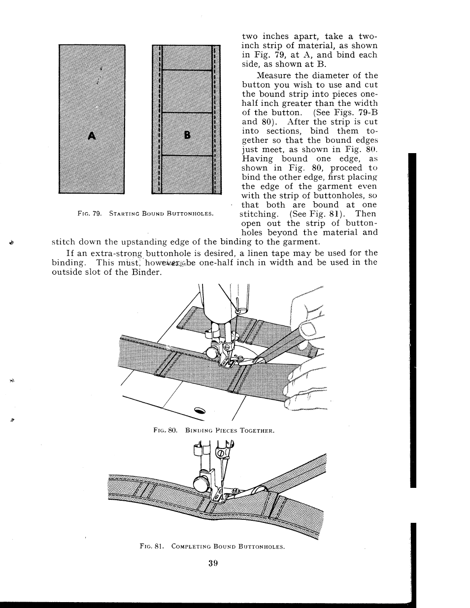 Binding | SINGER 404K User Manual | Page 39 / 78