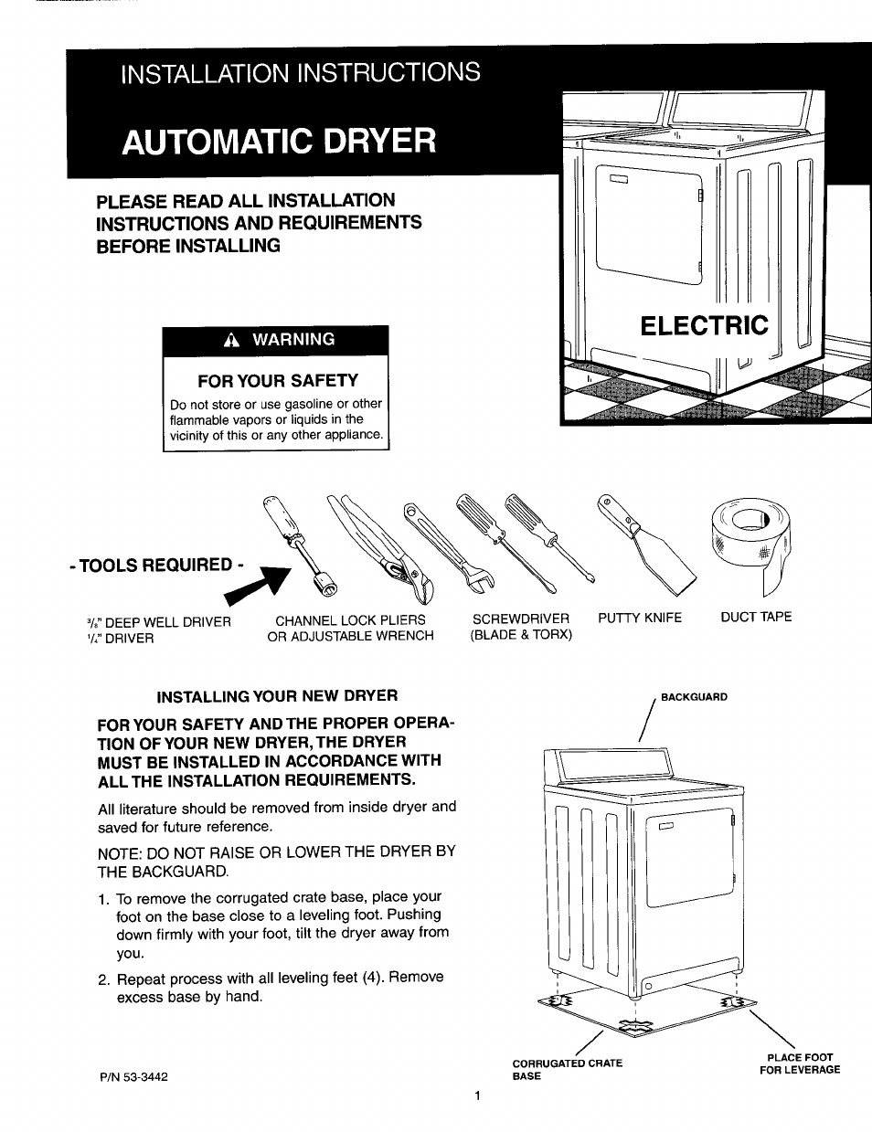 Maytag 53-3442 User Manual | 6 pages